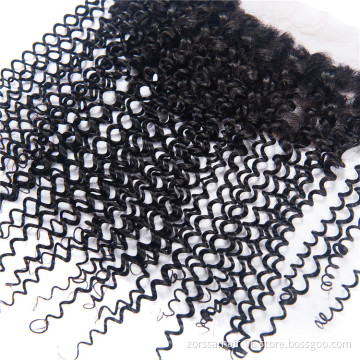 Factory Price HD lace Swiss Lace Raw Virgin Human Hair 13X4 Lace  Frontal 4X4  hair closure for Black Women